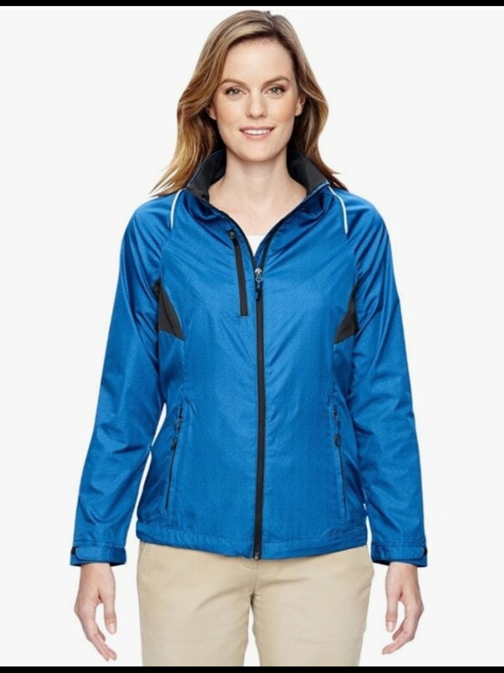 North End Women's Blue Waterproof Utility Jacket - Picture 6 of 6
